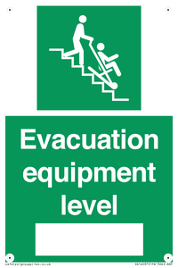Evacuation equipment level